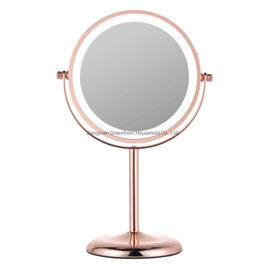 7′′ HD Double Sided Home Decoration LED Lighting Make up Table Cosmetic Mirror